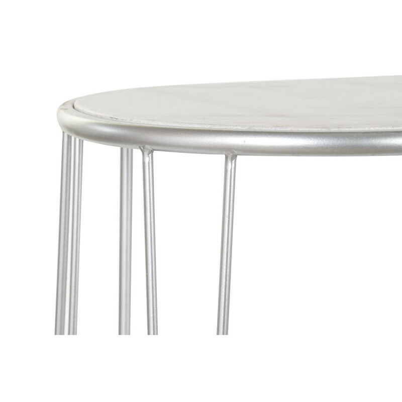 Meuble d'Entrée DKD Home Decor Blanc Argenté 115 x 35 x 78 cm