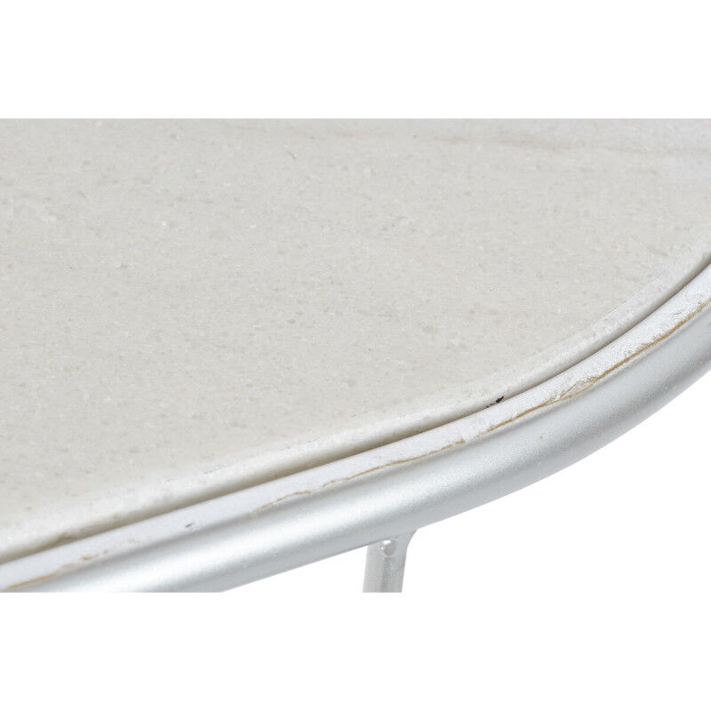 Meuble d'Entrée DKD Home Decor Blanc Argenté 115 x 35 x 78 cm