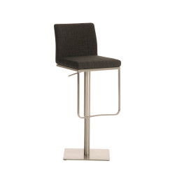 Tabouret de bar Panama E tissu gris foncé