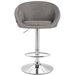 Tabouret de bar Miami V2 tissu C gris clair