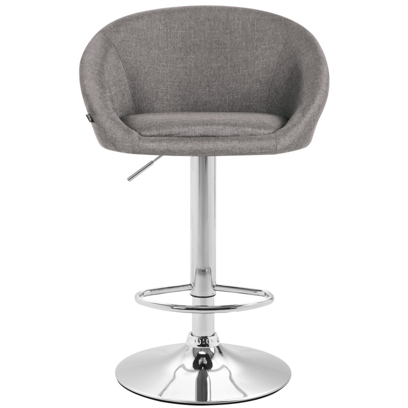 Tabouret de bar Miami V2 tissu C gris clair