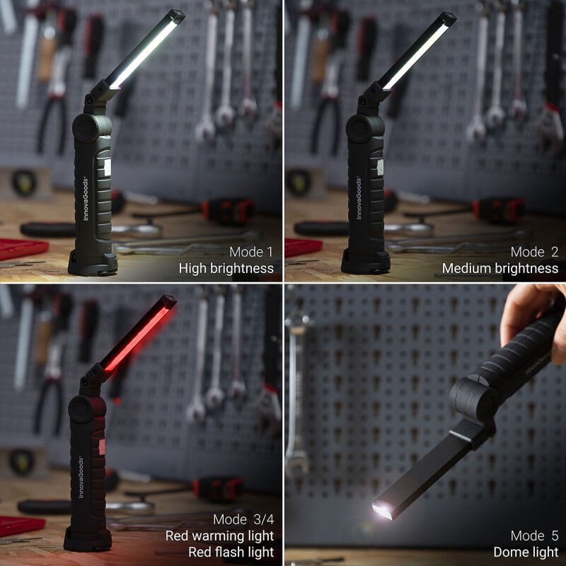 Lampe de Poche LED Rechargeable Magnétique 5 en 1 Litooler InnovaGoods