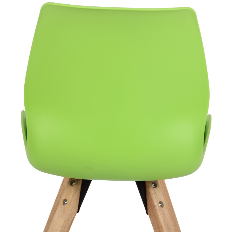 Chaise Luna, plastique vert