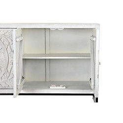 Buffet DKD Home Decor   Blanc Métal Bois de manguier 150 x 38 x 80 cm