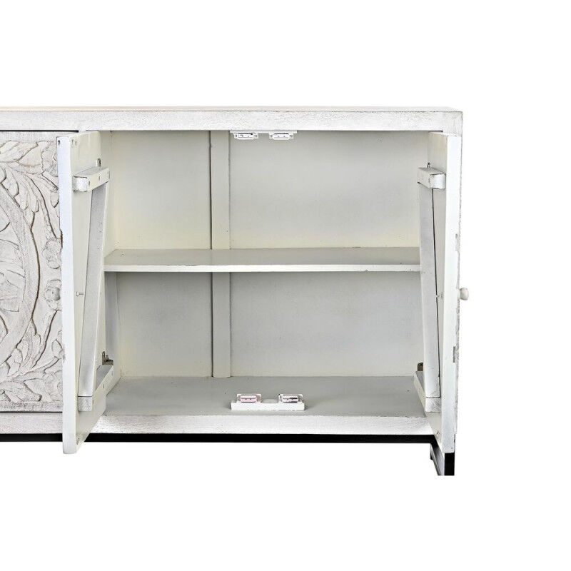 Buffet DKD Home Decor   Blanc Métal Bois de manguier 150 x 38 x 80 cm