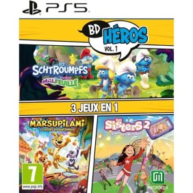 Pack Bd Heros Vol.1 : Les Schtroumpfs Mission Malfeuille Sisters 1 Marsupilami - Jeu PS5