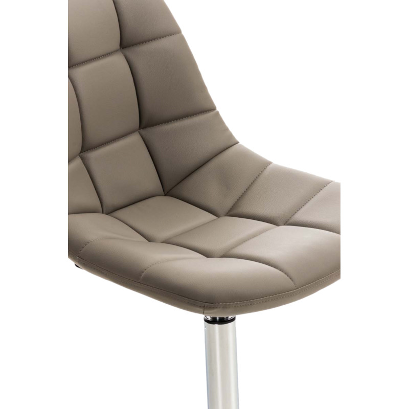 Ensemble de 2 chaises Emil, similicuir, taupe