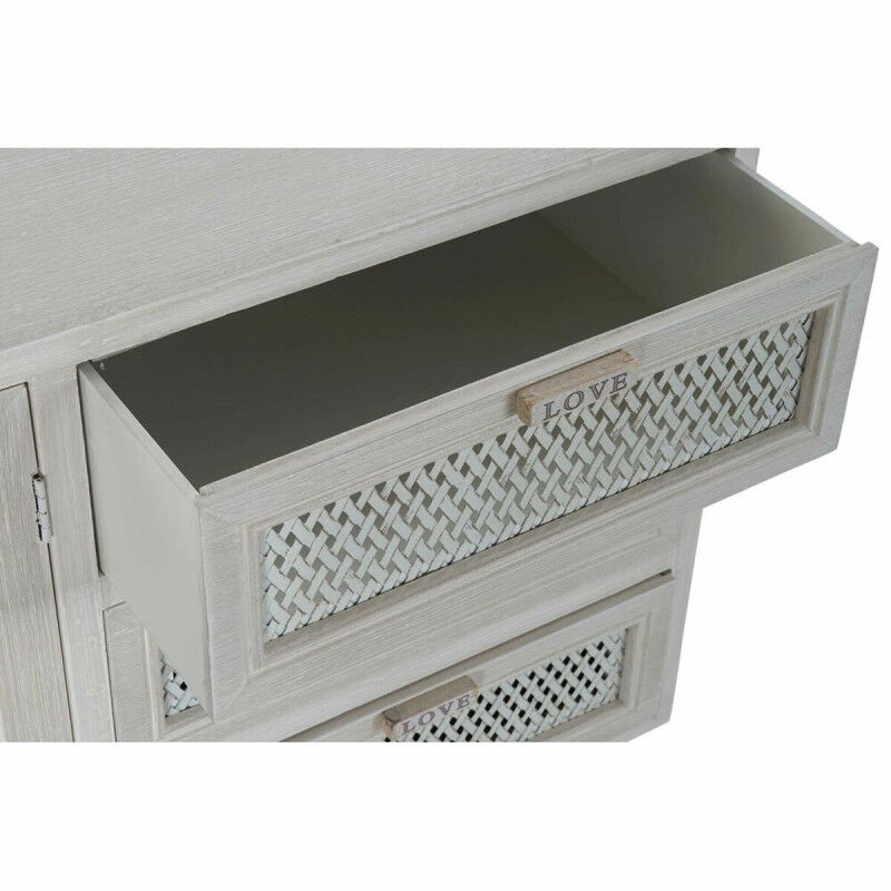 Buffet DKD Home Decor Blanc Bois MDF (110 x 41 x 64 cm)