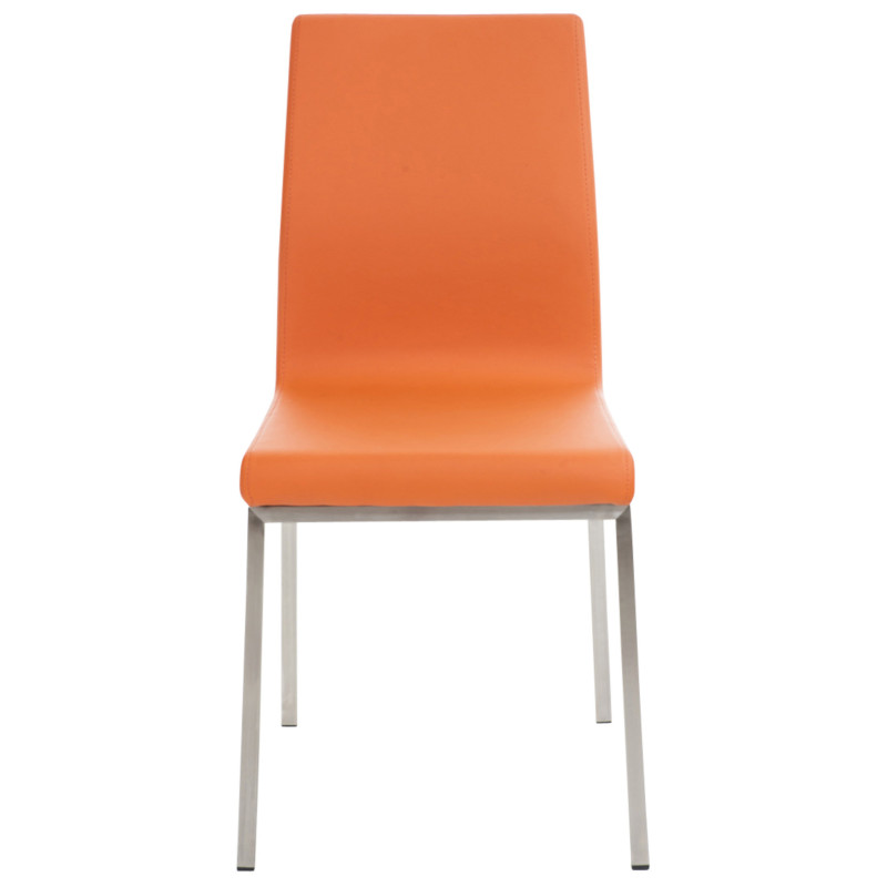 Lot de 2 chaises de salle à manger Colmar orange