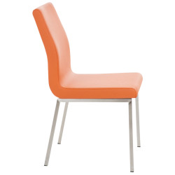 Lot de 2 chaises de salle à manger Colmar orange