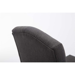 Tabouret de bar Louise en tissu antique gris foncé