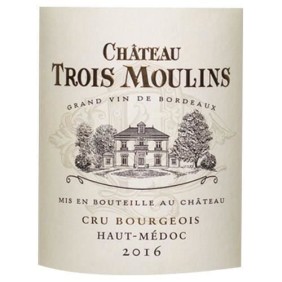 Château Trois Moulins 2016 Haut-Médoc Cru Bourgeois - Vin rouge de Bordeaux