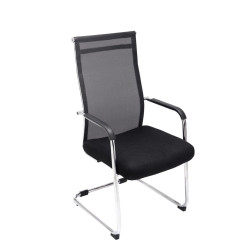 Lot de 2 chaises visiteurs Brenda noires