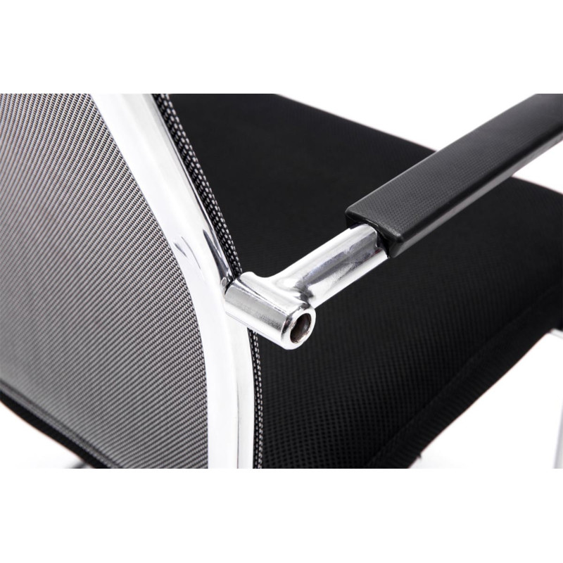 Lot de 2 chaises visiteurs Brenda gris