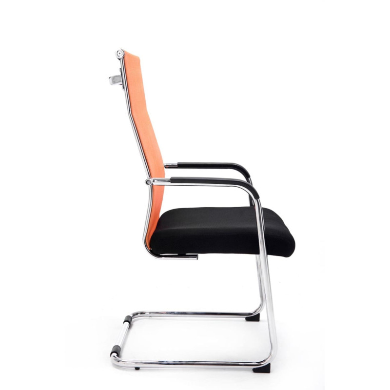 Ensemble de 2 chaises visiteurs Brenda orange