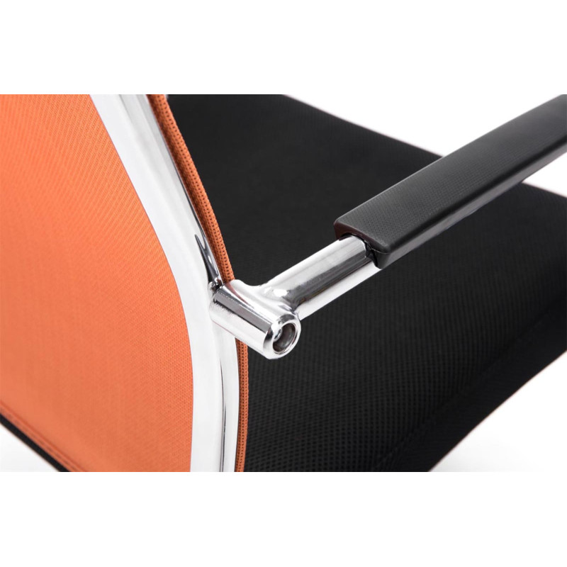 Lot de 2 chaises visiteurs Brenda orange