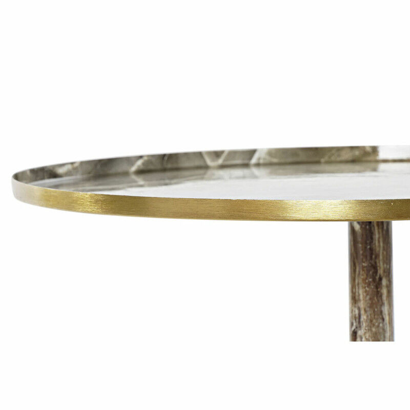 Petite Table d'Appoint DKD Home Decor Marron Doré 51 x 51 x 51 cm