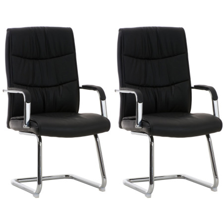 Lot de 2 chaises Caro noires