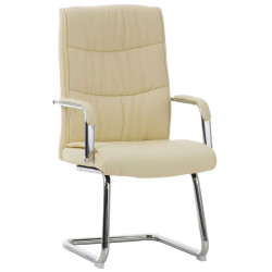 Lot de 2 chaises Caro couleur crème