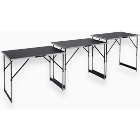 Lot de 3 tables a tapisser - MEISTER - Tables multifonctions - En aluminium - Hauteur réglable