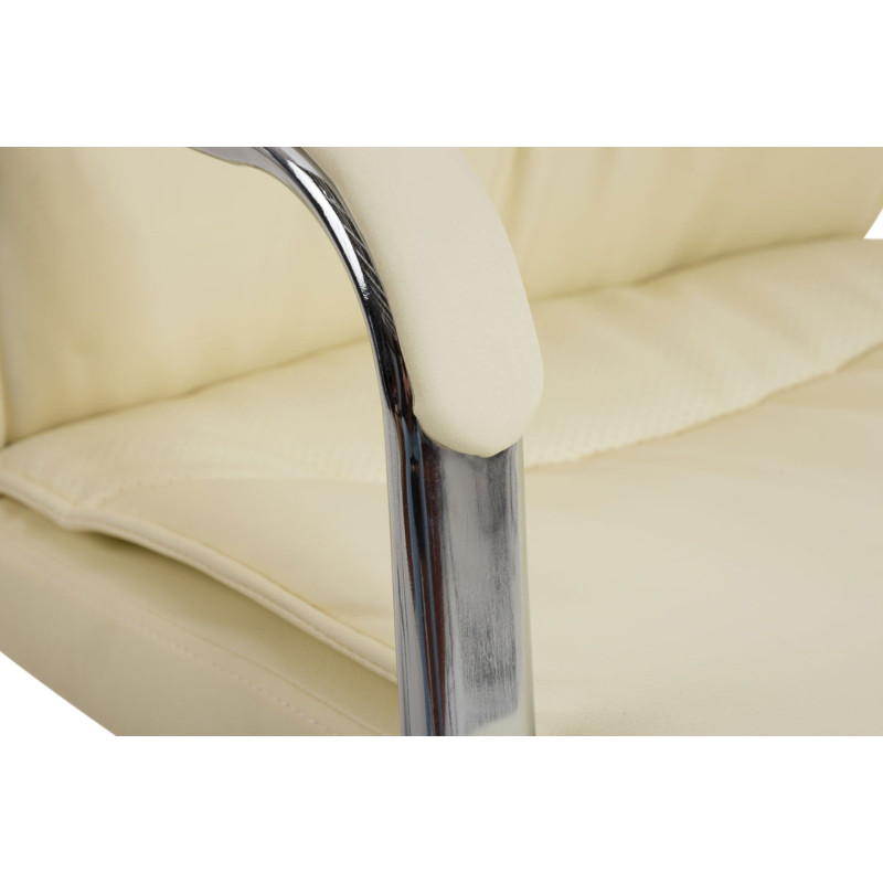 Lot de 2 chaises Caro couleur crème