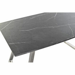 Table de Salle à Manger DKD Home Decor Noir Acier Bois MDF 160 x 90 x 76 cm