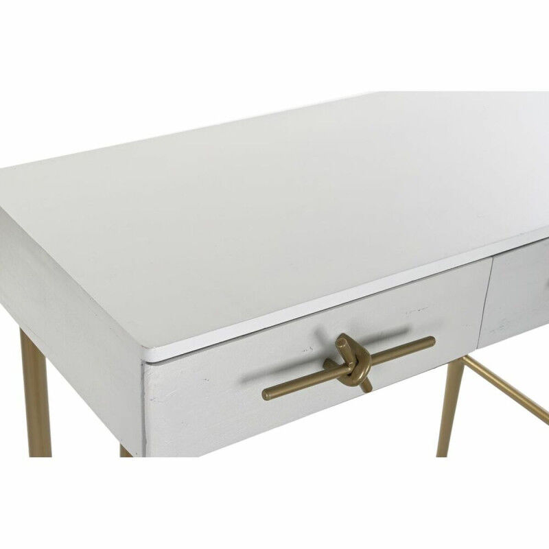 Meuble d'Entrée DKD Home Decor Blanc Doré 90 x 45 x 74 cm