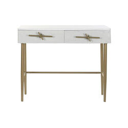 Meuble d'Entrée DKD Home Decor Blanc Doré 90 x 45 x 74 cm