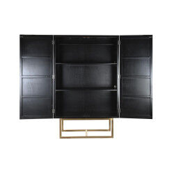 Armoire DKD Home Decor   110 x 50 x 180 cm Noir Métal Peuplier