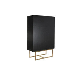 Armoire DKD Home Decor   110 x 50 x 180 cm Noir Métal Peuplier