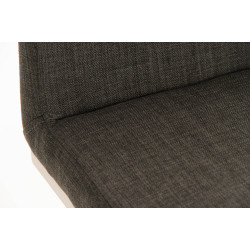 Tabouret de bar Panama E tissu gris foncé