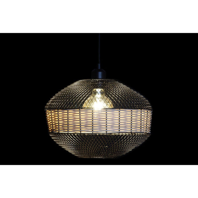 Suspension DKD Home Decor Noir Marron 220 V 50 W (31 x 31 x 27 cm)
