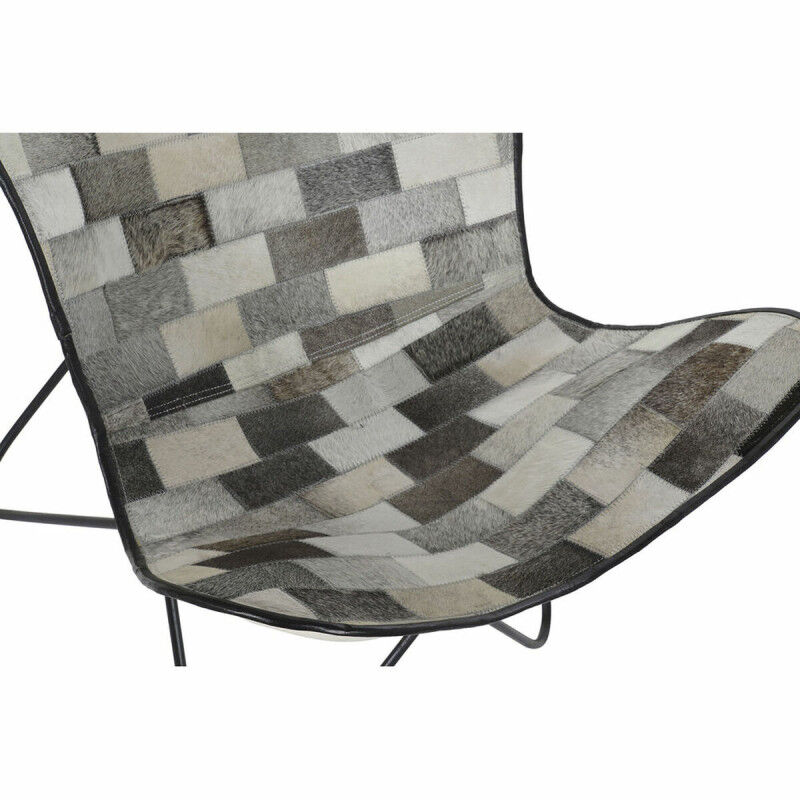 Chaise de Salle à Manger DKD Home Decor Blanc Noir Beige Gris 74 x 70 x 90 cm