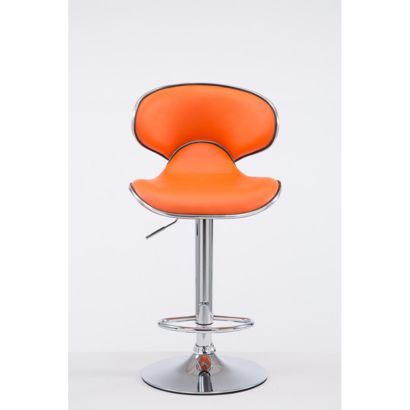 Tabouret de bar Las Vegas V2 chromé orange