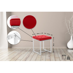 Tabouret Barci rouge