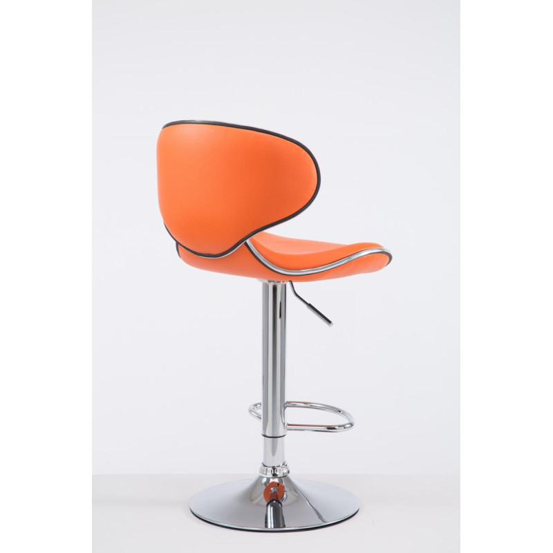 Tabouret de bar Las Vegas V2 chromé orange