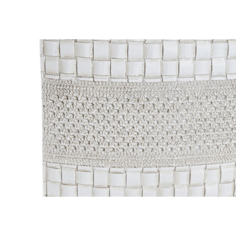 Vase DKD Home Decor Blanc Résine Moderne (30 x 10 x 45 cm)