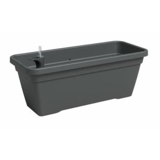 Jardiniere - Plastique - Anthracite - Rectangulaire - L77,9 x P24 x H22cm - ARTEVASI