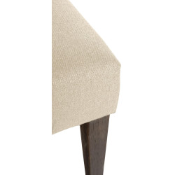 Lot de 2 chaises de salle à manger en tissu Lisburn crème