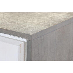 Buffet DKD Home Decor Gris Doré Métal Blanc Bois de manguier (152 x 43 x 84 cm)