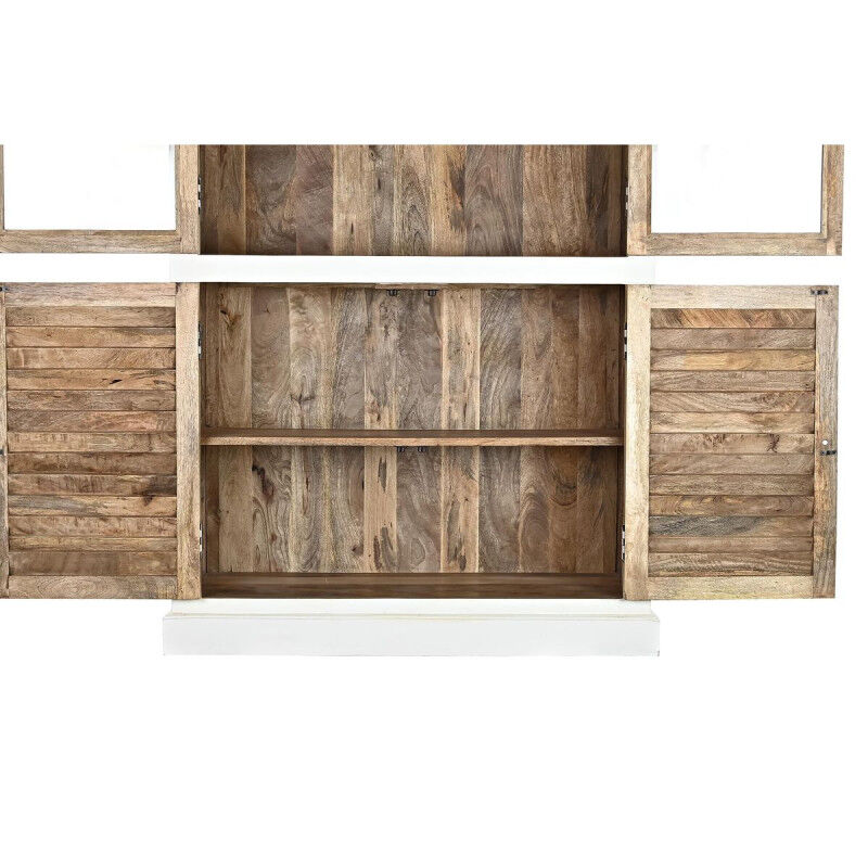 Présentoir DKD Home Decor 110 x 45 x 200 cm Verre Aluminium Bois de manguier