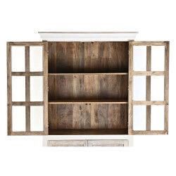 Présentoir DKD Home Decor 110 x 45 x 200 cm Verre Aluminium Bois de manguier