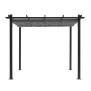 Pergola en aluminium CORDOBA - Gris - 3 x 3 m