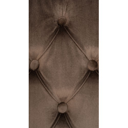 Ensemble de 2 chaises de salle à manger Lisburn en velours marron