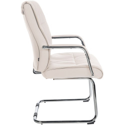 Lot de 2 chaises visiteurs Sievert crème
