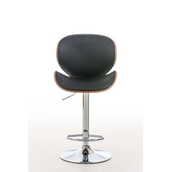 Tabouret de bar en noyer Edmonds noyer/noir