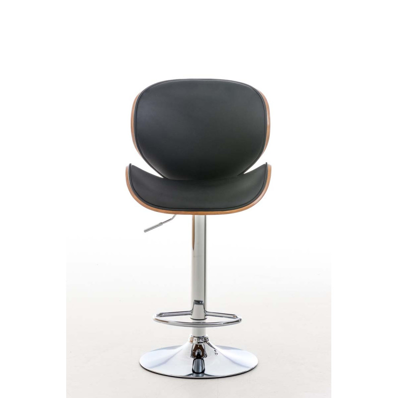 Tabouret de bar en noyer Edmonds noyer/noir