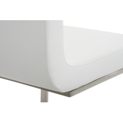 Lot de 2 chaises de salle à manger Belfort blanches