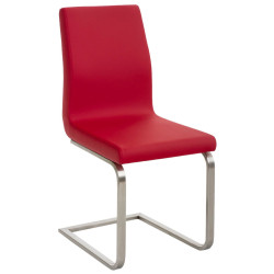 Lot de 2 chaises de salle à manger Belfort rouge