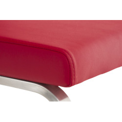 Lot de 2 chaises de salle à manger Belfort rouge